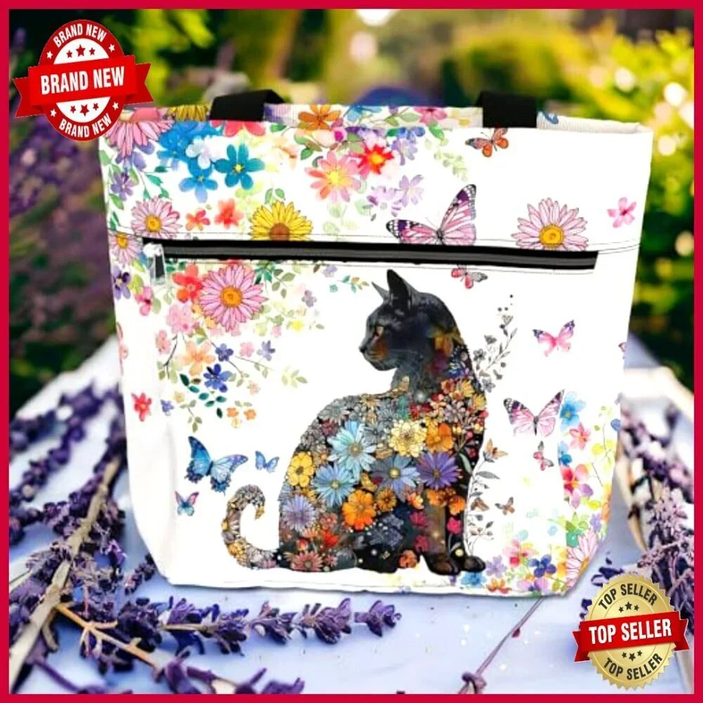 Waterproof Tote Bag with Zipper Pockets for Work and Travel